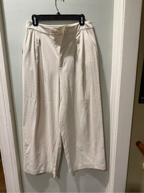 Jenni Kayne Cream Relaxed Trousers
